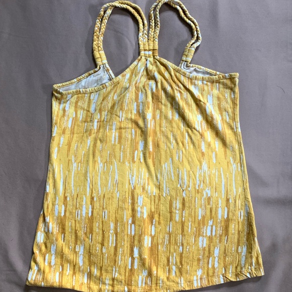 Yellow Racerback Tank Top Size Small - Picture 2 of 5